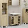 vidaXL Ντουλάπι Νιπτήρα Sonoma Δρυς 60 x 32 x 53,5 εκ. από Επεξ. Ξύλο