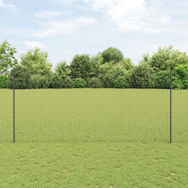 vidaXL Πό posts φράχτη 44 pcs Γκρι 100 x 1.4 μ. ταιριάζει καλά