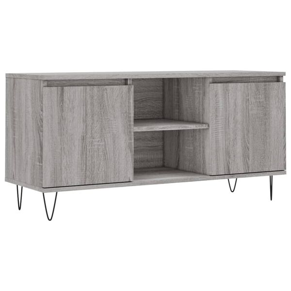 vidaXL Έπιπλο Τηλεόρασης Γκρι Sonoma 104 x 35 x 50 εκ. Επεξεργ. Ξύλο