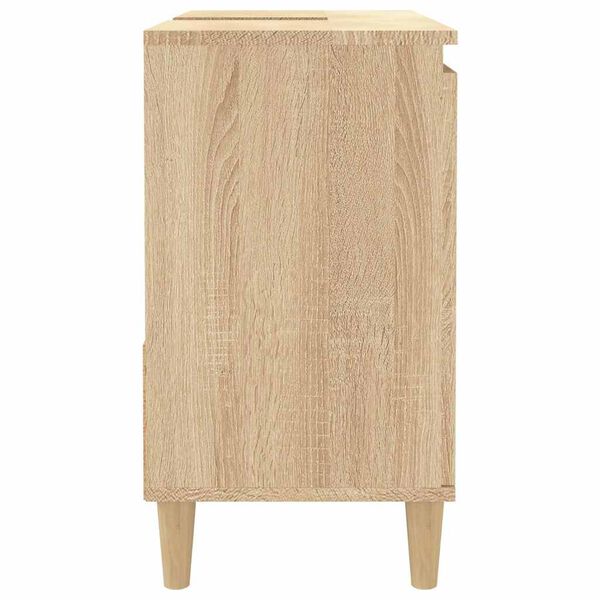 vidaXL Ντουλάπι Μπάνιου Sonoma Δρυς 65x33x60 εκ. Επεξεργασμένο Ξύλο