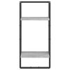 vidaXL Ράφι Τοίχου με Μπάρα Γκρι Sonoma 30 x 25 x 65 εκ.