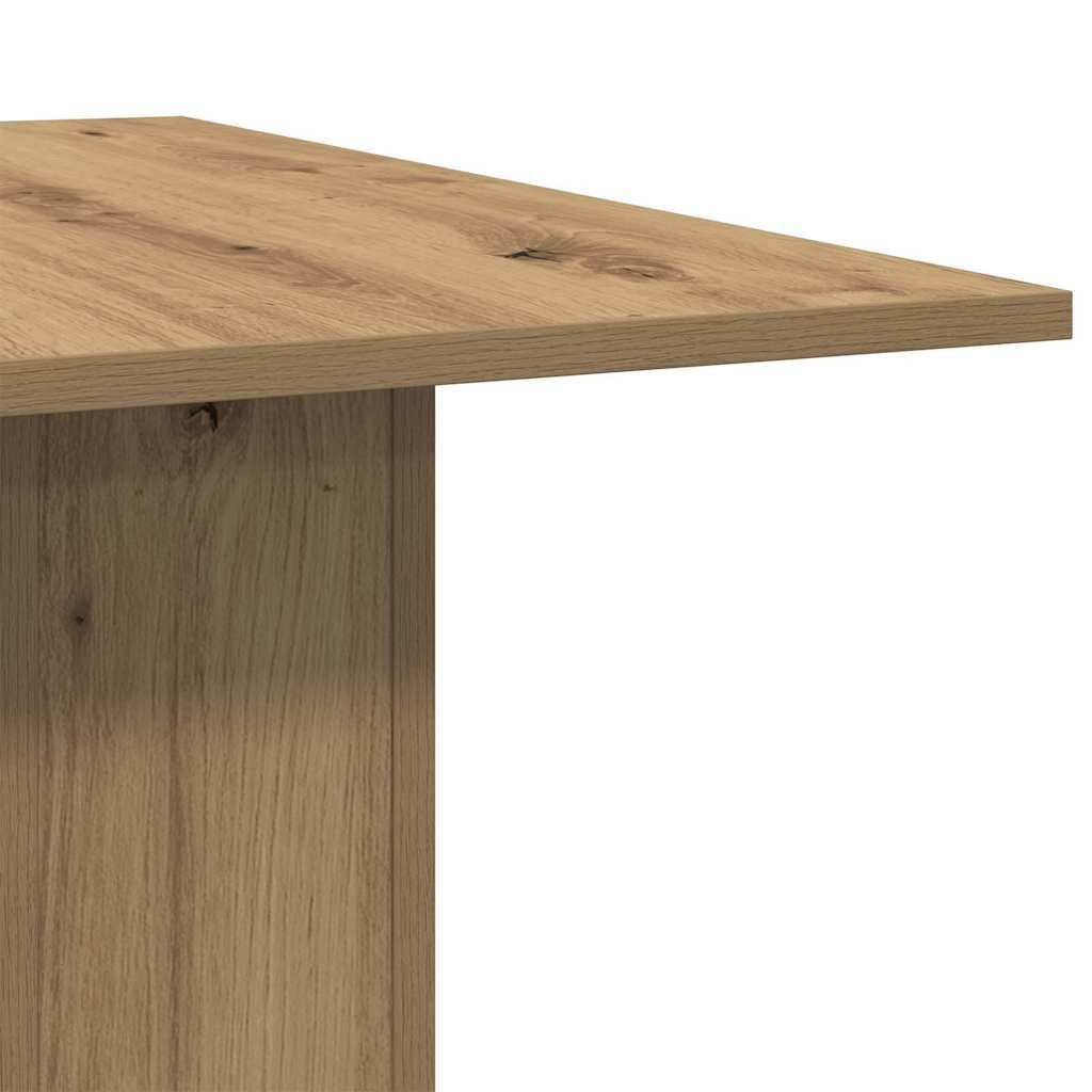 vidaXL Τραπεζαρία Artisan Oak 180x90x76 cm Ξύλινη κατασκευή