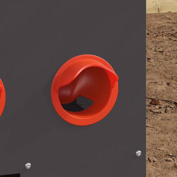 vidaXL Ταΐστρα κοτόπουλων Μαύρο 60,5 x 29 x 51 εκ.