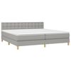 vidaXL &Kappa;&rho;&epsilon;&beta;ά&tau;&iota; Boxspring &mu;&epsilon; &Sigma;&tau;&rho;ώ&mu;&alpha; & LED &Alpha;&nu;.&Gamma;&kappa;&rho;&iota; 200x200&epsilon;&kappa;. &Upsilon;&phi;&alpha;&sigma;&mu;ά&tau;&iota;&nu;&omicron;