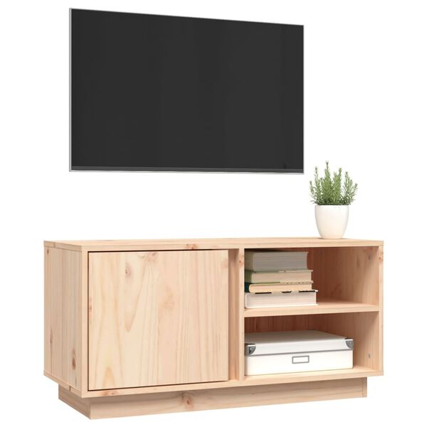 vidaXL Έπιπλο Τηλεόρασης 80 x 35 x 40,5 εκ. από Μασίφ Ξύλο Πεύκου