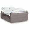 vidaXL &Kappa;&rho;&epsilon;&beta;ά&tau;&iota; Boxspring &mu;&epsilon; &Sigma;&tau;&rho;ώ&mu;&alpha; Taupe 160x200 &epsilon;&kappa;. &Upsilon;&phi;&alpha;&sigma;&mu;ά&tau;&iota;&nu;&omicron;