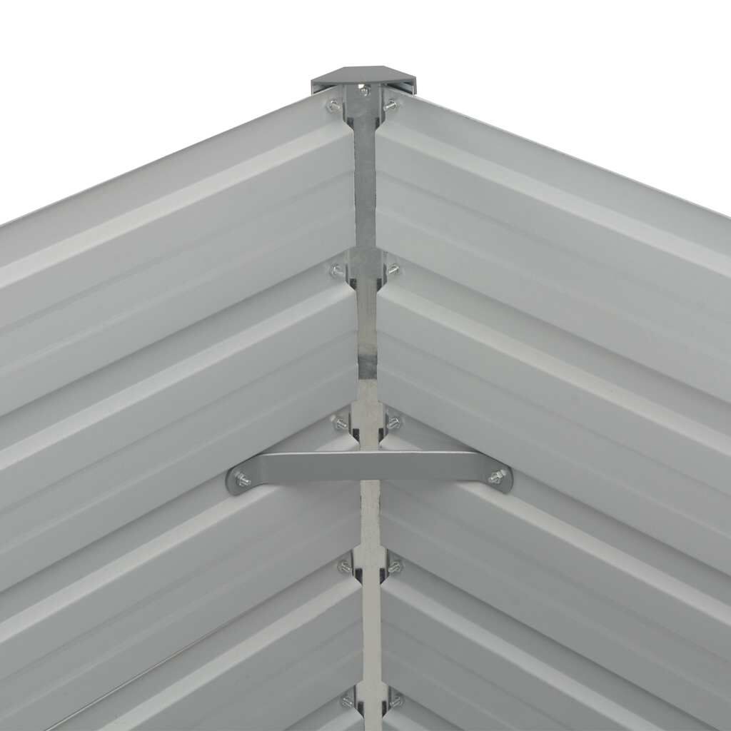 vidaXL Ζαρντινιέρα Ψηλή Καφέ 160 x 80 x 77 εκ. από Γαλβανισμένο Χάλυβα