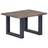 vidaXL Τραπεζάκι Σαλονιού Live Edge Γκρι 60x60x40 εκ. Ξύλο Ακακίας