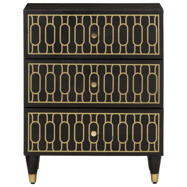 vidaXL Κομοδίνο 50 x 33 x 60 εκ. από Μασίφ Ξύλο Μάνγκο