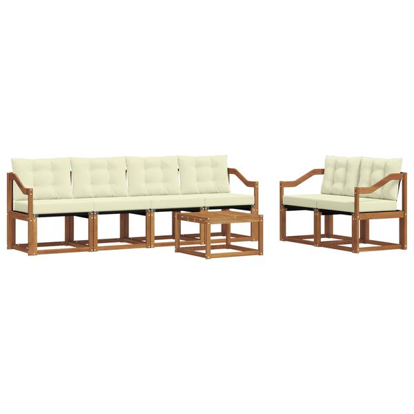 vidaXL &Sigma;&epsilon;&iota;&rho;ά &Kappa;&alpha;&nu;&alpha;&pi;έ &Epsilon;&xi;&omega;&tau;&epsilon;&rho;&iota;&kappa;&omicron;ύ &mu;&epsilon; &mu;&alpha;&xi;&iota;&lambda;ά&rho;&iota; 7 pcs &Phi;&upsilon;&sigma;&iota;&kappa;ό &kappa;&alpha;&iota; &Kappa;&rho;έ&mu;&alpha;