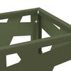 vidaXL Σχέδιο & βάση αποθήκευσης Ελιά 15.5 x 15.5 x 49 εκ Μέταλλο