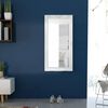 vidaXL Καθρέφτης Τοίχου με Μπαρόκ Στιλ Λευκός 120 x 60 εκ.