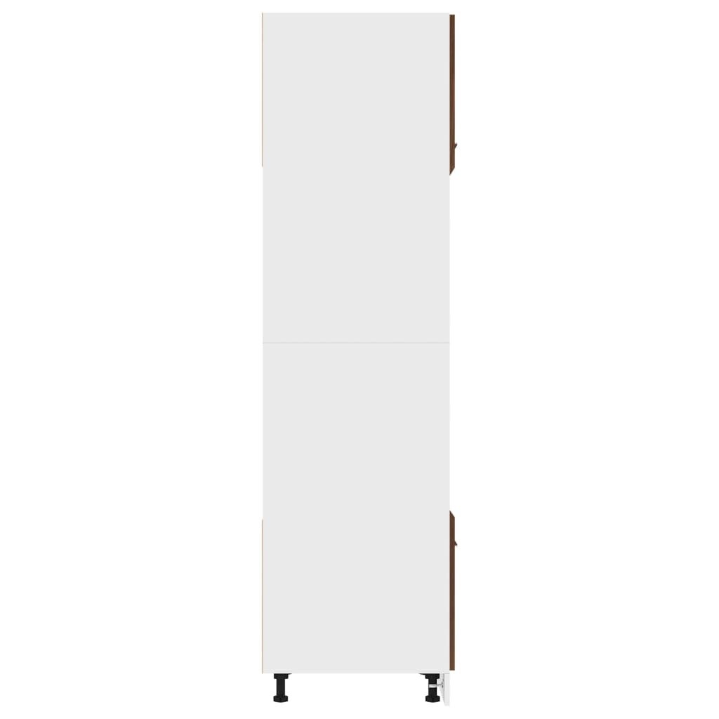 vidaXL Ντουλάπι Φ. Μικροκιμάτων Lyon Καφέ Δρυς 60x57x207εκ. Επεξ. Ξύλο