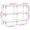vidaXL Τραπέζι Κονσόλα Καφέ Δρυς 100x29x75 εκ. Επεξεργασμένο Ξύλο