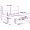 vidaXL &Kappa;&rho;&epsilon;&beta;ά&tau;&iota; Boxspring &mu;&epsilon; &Sigma;&tau;&rho;ώ&mu;&alpha; &Sigma;&kappa;&omicron;ύ&rho;&omicron; &Pi;&rho;ά&sigma;&iota;&nu;&omicron; 160x200&epsilon;&kappa;. &Beta;&epsilon;&lambda;&omicron;ύ&delta;&iota;&nu;&omicron;