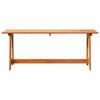 vidaXL Εξωτερικός πάγκος Καφέ 119 x 35 x 47 εκ. Μασίφ ξύλο πεύκου