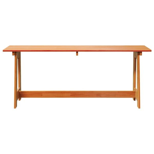 vidaXL Εξωτερικός πάγκος Καφέ 119 x 35 x 47 εκ. Μασίφ ξύλο πεύκου