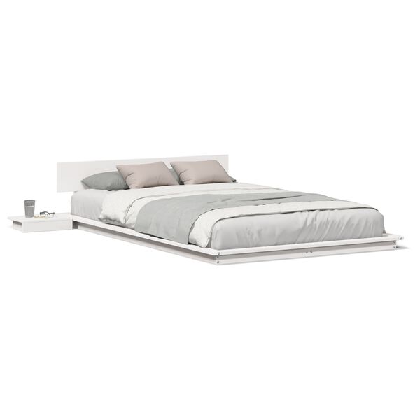 vidaXL Σκελετός Κρεβατιού Λευκό 120 x 200 cm ξύλο