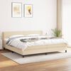 vidaXL &Kappa;&rho;&epsilon;&beta;ά&tau;&iota; Boxspring &mu;&epsilon; &Sigma;&tau;&rho;ώ&mu;&alpha; &Kappa;&rho;&epsilon;&mu; 200x200 &epsilon;&kappa;. &Upsilon;&phi;&alpha;&sigma;&mu;ά&tau;&iota;&nu;&omicron;
