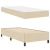 vidaXL Κρεβάτι με ελατήρια Ταμπά και Μαύρο 90 x 190 cm