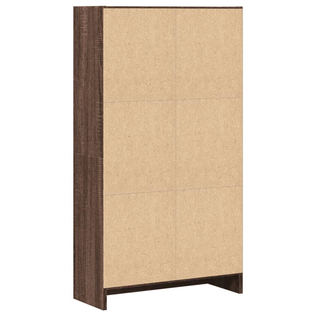 vidaXL Βιβλιοθήκη Καφέ Δρυς 60x24x109 εκ. από Επεξεργασμένο Ξύλο
