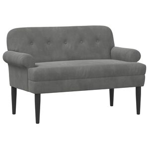 vidaXL Love seat &mu;&epsilon; &kappa;&omicron;&upsilon;&mu;&pi;&iota;ά &Sigma;&kappa;&omicron;ύ&rho;&omicron; &Gamma;&kappa;&rho;&iota; 120 x 66 x 78 &epsilon;&kappa;. &Beta;&epsilon;&lambda;&omicron;ύ&delta;&omicron;