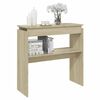 vidaXL Τραπεζάκι Κονσόλα Sonoma Δρυς 80 x 30 x 80 εκ. από Επεξ. Ξύλο