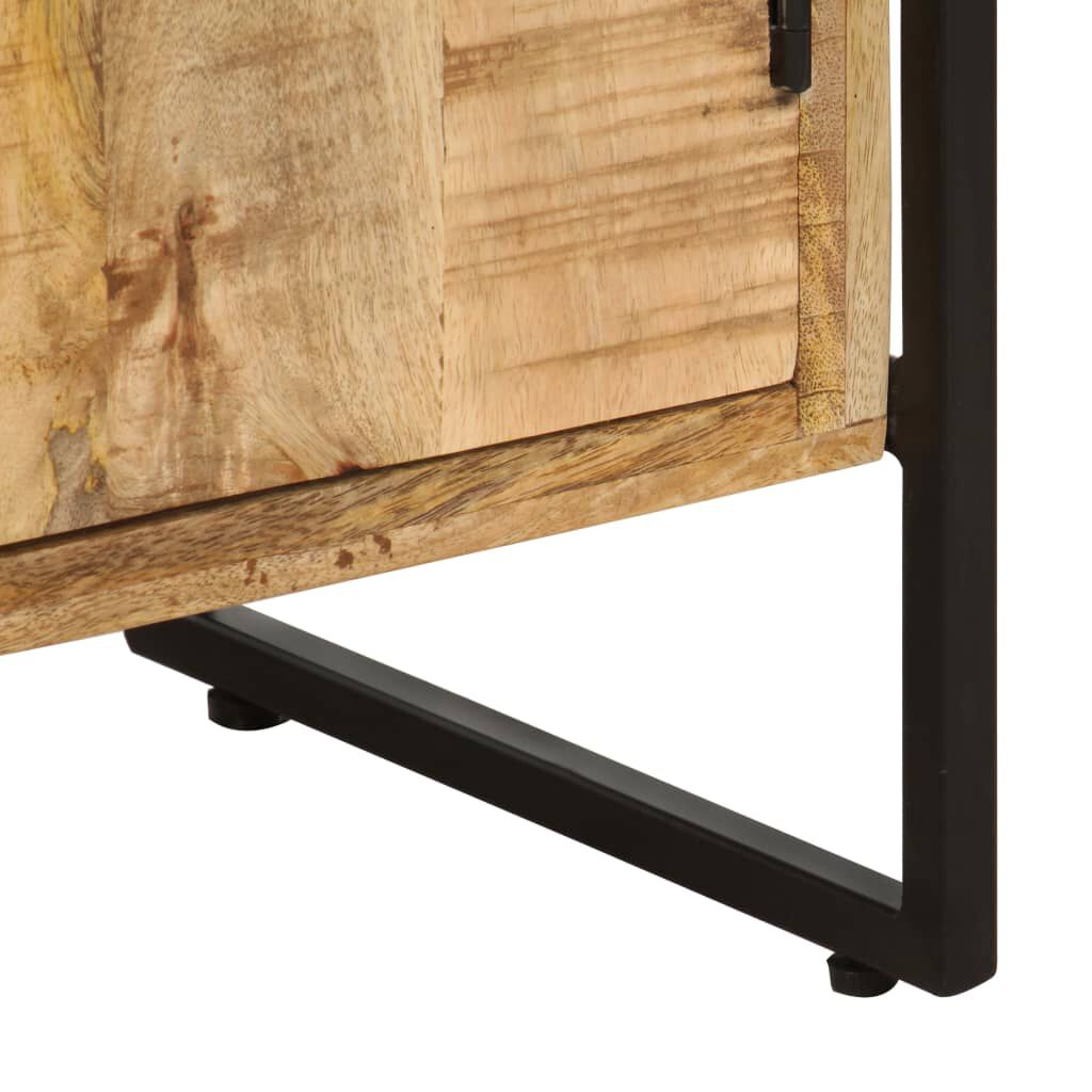 vidaXL Βιβλιοθήκη με 4 Επίπεδα 124x30x180 εκ. Ακατέργαστο Ξύλο Μάνγκο