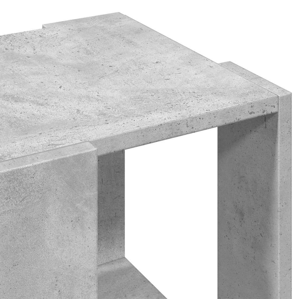 vidaXL Τραπεζάκι Σαλονιού Γκρι Σκυροδ. 32x32x30 εκ. Επεξεργασμένο Ξύλο