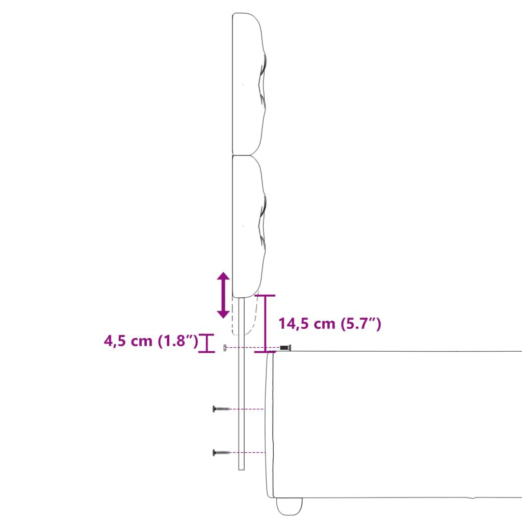 vidaXL Κρεβάτι Boxspring με Στρώμα Κρεμ 80 x 200 εκ. Υφασμάτινο
