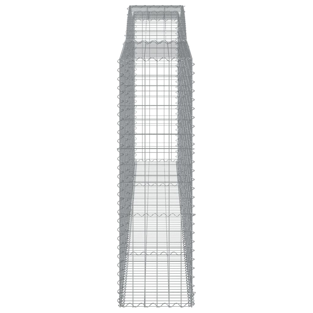 vidaXL Συρματοκιβώτια Τοξωτά 8 τεμ. 400x50x160/180 εκ. Γαλβαν. Ατσάλι