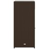 vidaXL Ντουλάπι Αποθήκευσης Κήπου Καφέ 55x55x111 εκ. Συνθετικό Ρατάν