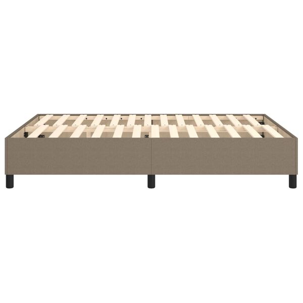 vidaXL Σκελετός Κρεβατιού Χωρίς Στρώμα Taupe 140x200 εκ. Υφασμάτινο