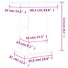 vidaXL Βάση Ενυδρείου Γκρι Sonoma 60,5x36x72,5 εκ. Επεξεργασμένο Ξύλο