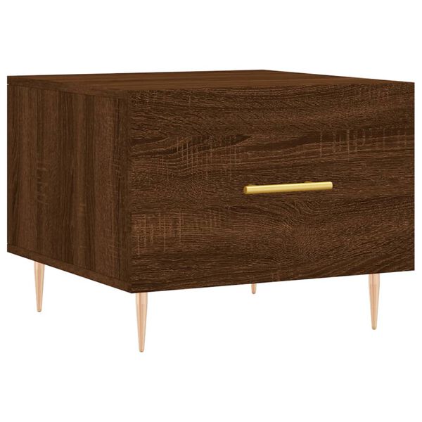 vidaXL Τραπεζάκι Σαλονιού Καφέ Δρυς 50x50x40 εκ. Επεξεργασμένο Ξύλο
