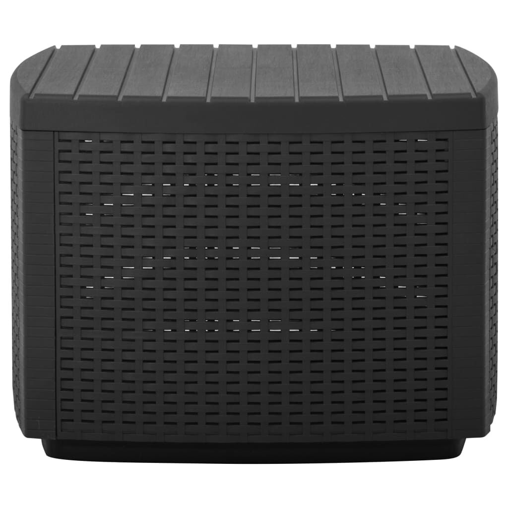 vidaXL Τραπέζι Κήπου Γκρι 53 x 53 x 40 εκ. Πλαστικό