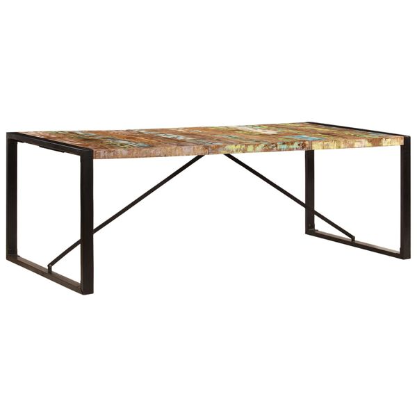 vidaXL Τραπεζαρία 220 x 100 x 75 εκ. από Μασίφ Ανακυκλωμένο Ξύλο