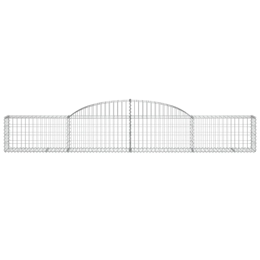 vidaXL Συρματοκιβώτια Τοξωτά 5 τεμ. 300x30x40/60 εκ. Γαλβαν. Ατσάλι