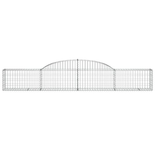 vidaXL Συρματοκιβώτια Τοξωτά 5 τεμ. 300x30x40/60 εκ. Γαλβαν. Ατσάλι