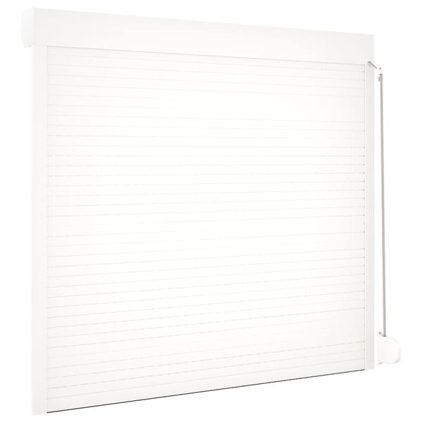 vidaXL Παντζούρι Ρολό Λευκό 160 x 150 εκ. από Αλουμίνιο