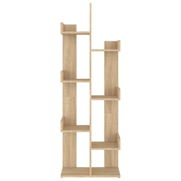 vidaXL Βιβλιοθήκη Sonoma Δρυς 48 x 25,5 x 140 εκ. από Επεξ. Ξύλο