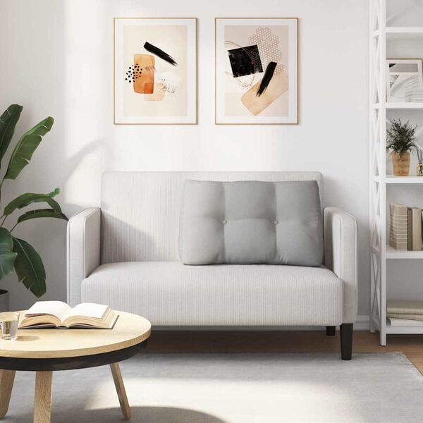 vidaXL Μαξιλάρι Πλάτης Σκίουρος Γκρί 80 x 24 x 50 εκ ύφασμα