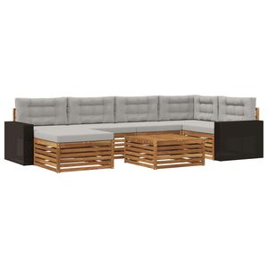 vidaXL &Sigma;&epsilon;&iota;&rho;ά &Kappa;&alpha;&nu;&alpha;&pi;έ &Epsilon;&xi;&omega;&tau;&epsilon;&rho;&iota;&kappa;&omicron;ύ 7 pcs &Phi;&upsilon;&sigma;&iota;&kappa;ό &kappa;&alpha;&iota; &Alpha;&nu;&omicron;&iota;&chi;&tau;ό &Gamma;&kappa;&rho;&iota;