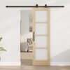 vidaXL Συρόμενη Πόρτα ORKDAL Καφέ 61 x 198.5 εκ. Ξύλο και μέταλλο