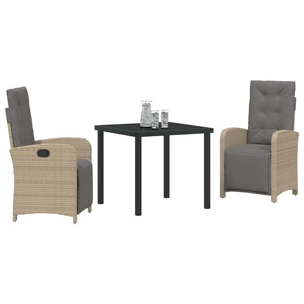 vidaXL &Sigma;έ&tau; &phi;&alpha;&gamma;&eta;&tau;&omicron;ύ &gamma;&iota;&alpha; &kappa;ή&pi;&omicron; &mu;&epsilon; &mu;&alpha;&xi;&iota;&lambda;ά&rho;&iota; 3 pcs &Mu;&pi;&epsilon;&zeta; &sigma;&upsilon;&nu;&theta;&epsilon;&tau;&iota;&kappa;ό &rho;&alpha;&tau;ά&nu;