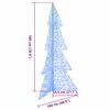 vidaXL Χριστουγεννιάτικο Δέντρο με 240 LED Μπλε 180 cm Ακρυλικό