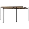 vidaXL &Kappa;&iota;ό&sigma;&kappa;&iota; &mu;&epsilon; &Pi;&tau;&upsilon;&sigma;&sigma;ό&mu;&epsilon;&nu;&eta; &Omicron;&rho;&omicron;&phi;ή Taupe 400 x 300 x 233 &epsilon;&kappa;.