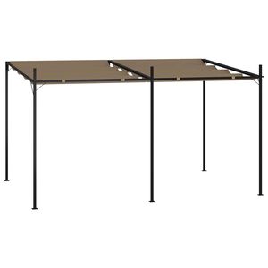 vidaXL &Kappa;&iota;ό&sigma;&kappa;&iota; &mu;&epsilon; &Pi;&tau;&upsilon;&sigma;&sigma;ό&mu;&epsilon;&nu;&eta; &Omicron;&rho;&omicron;&phi;ή Taupe 400 x 300 x 233 &epsilon;&kappa;.