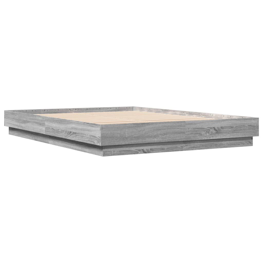 vidaXL Πλαίσιο Κρεβατιού Γκρι Sonoma 150x200 εκ. Επεξεργασμένο Ξύλο