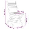 vidaXL Καρέκλες Κήπου Πτυσσόμενες 6 τεμ. 47x62x90 εκ. Μασίφ Ξύλο Teak